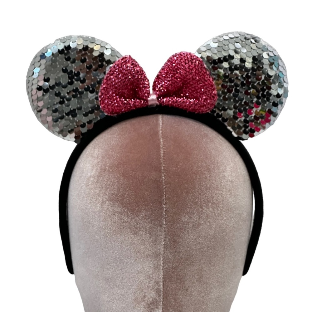 Mouse Ears- Silver Sequin for Kids